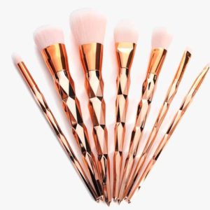 Gold Ombre Mermaid Brush Set With Free Contour Brush