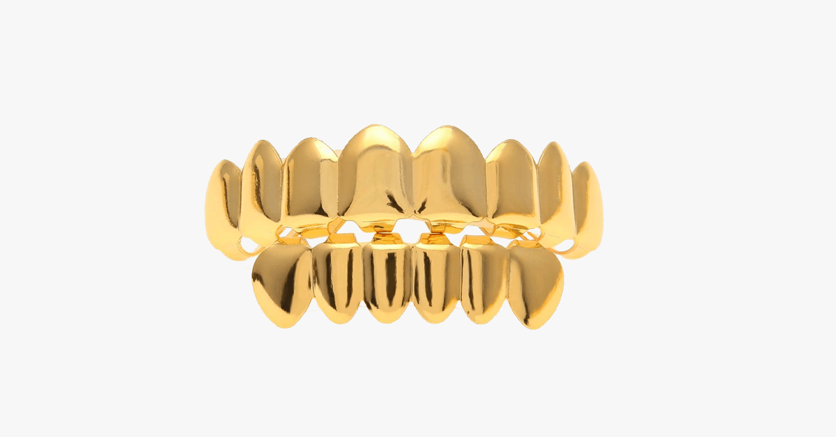 Gold Plated Teeth Grills Set