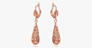 Gold Plated Water Drop Earrings