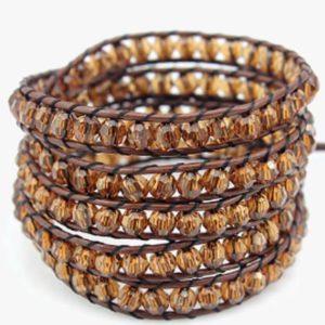 Golden Crystal Wrap Bracelet