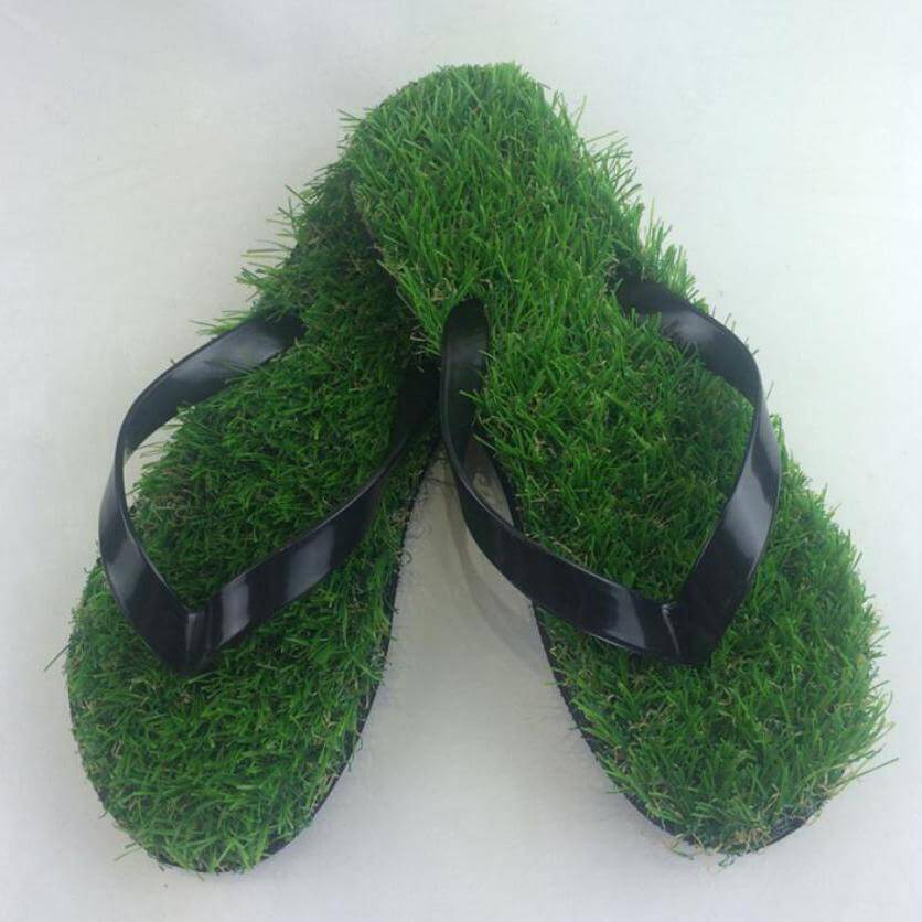 Grass Flip Flops Slippers Sandals Green Grass Flip Flops