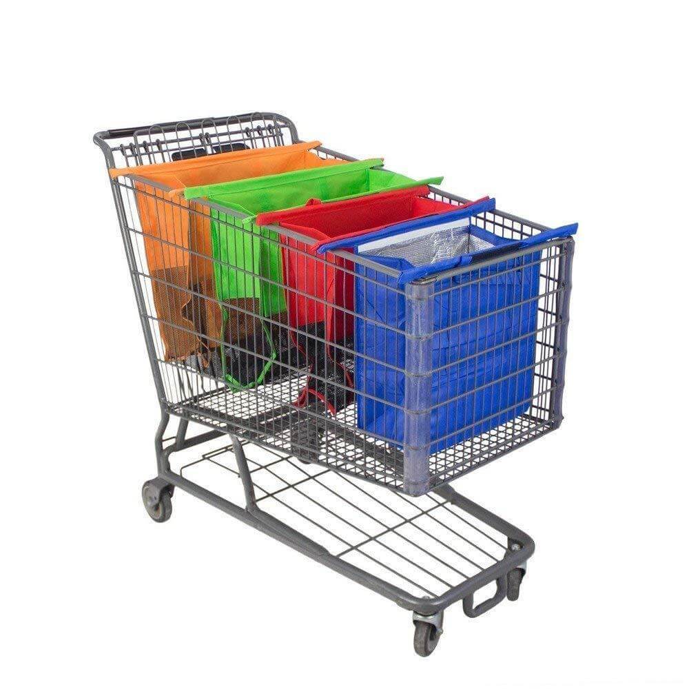 Grocery Cart Bags Reusable Eco Friendly Shopping Cart Bags