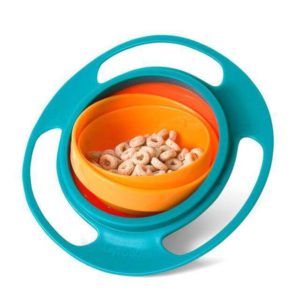 Gyro Bowl 360 Rotatable Baby Food Non Spill Bowl Toy