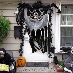 Halloween Door Decorations Front Hanging Ghost Haunted House Props
