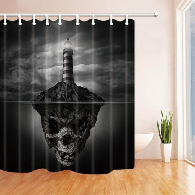 Halloween Shower Curtain Scary Horror Shower Curtain