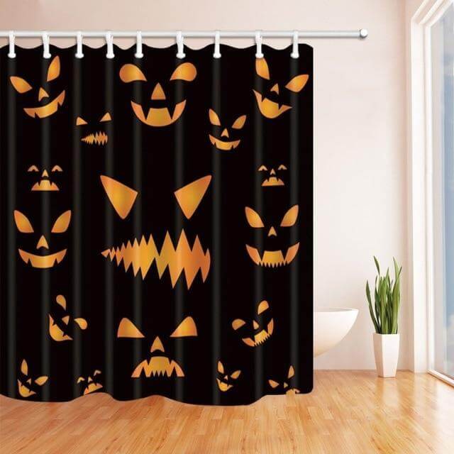 Halloween Shower Curtain Scary Horror Shower Curtain