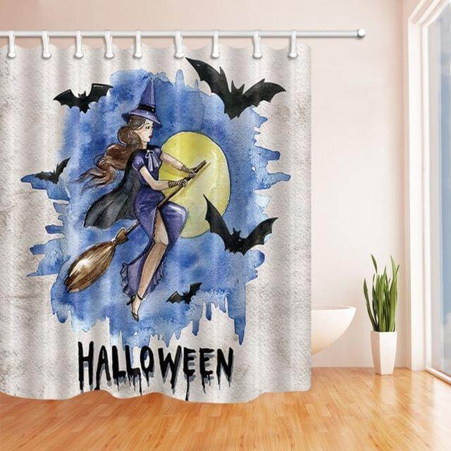 Halloween Shower Curtain Scary Horror Shower Curtain