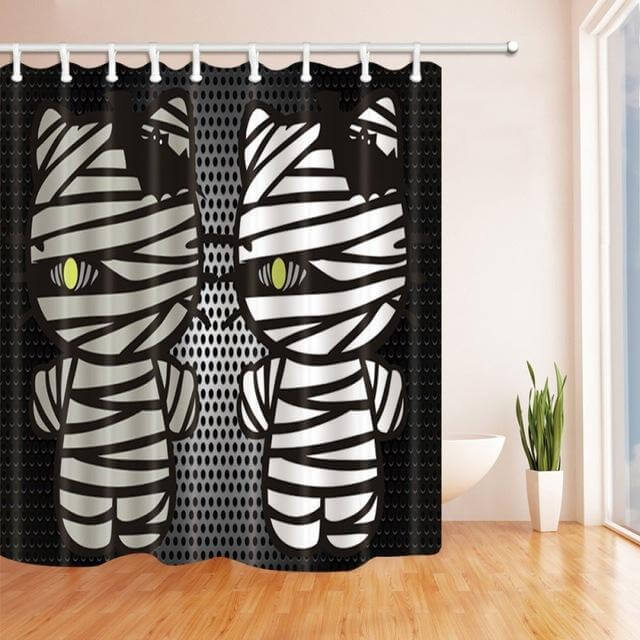 Halloween Shower Curtain Scary Horror Shower Curtain