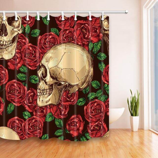 Halloween Shower Curtain Scary Horror Shower Curtain