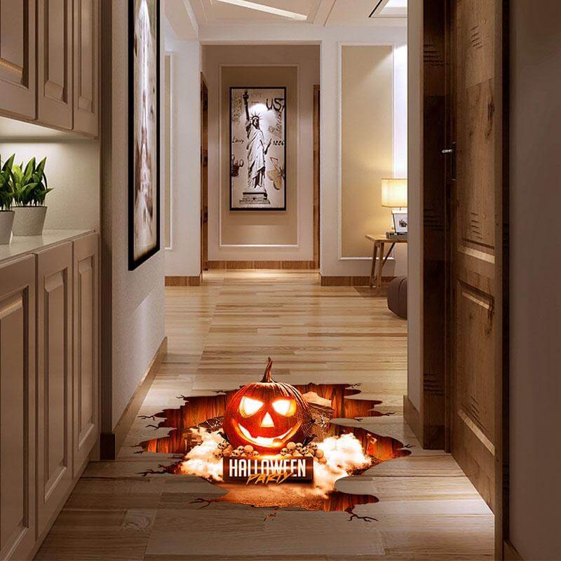 Halloween Stickers 3D Floor Wall Decals Home Decor Party Decoration