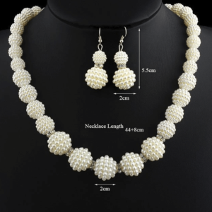 Handmade Pearl Beads Necklace