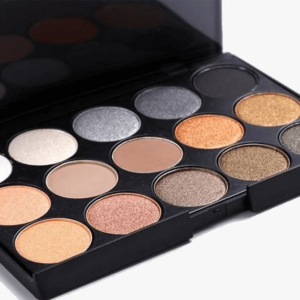 Hazel Midnight Blue Eyeshadow Palette With 15 Shades Smooth Consistent Eyeshadow For A Bold Look
