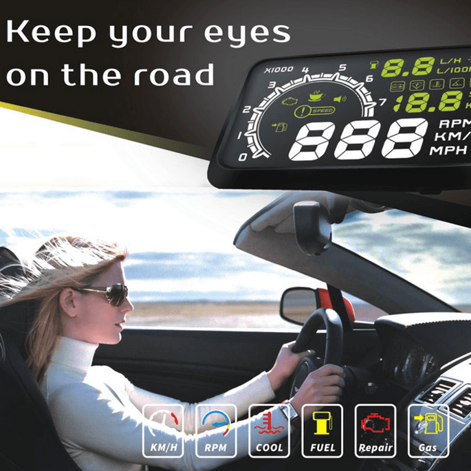 Heads Up Display Car Hud Display Car Speed Projector