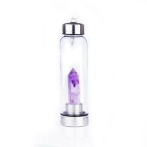 Healing Natural Quartz Water Bottle