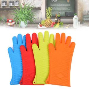 Heat Resistant Gloves Silicone Oven Mitts Cooking Grilling