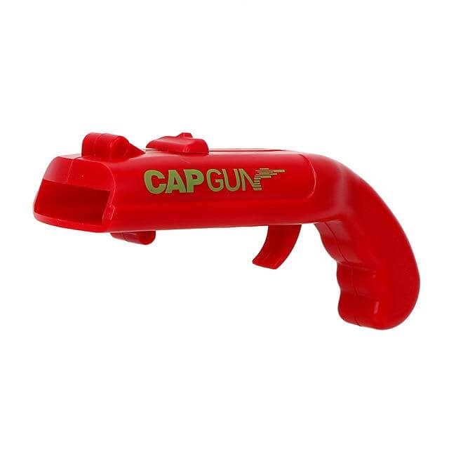 Hilife Can Openers Spring Cap Catapult Launcher Gun Shape Bar Tool Drink Opening Shooter Beer Bottle Opener Creative