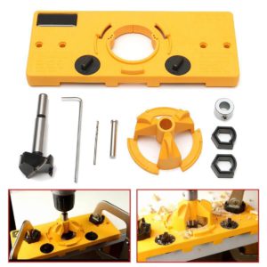 Hinge Drilling Jig Concealed Drill Guide Door Boring Hole Template
