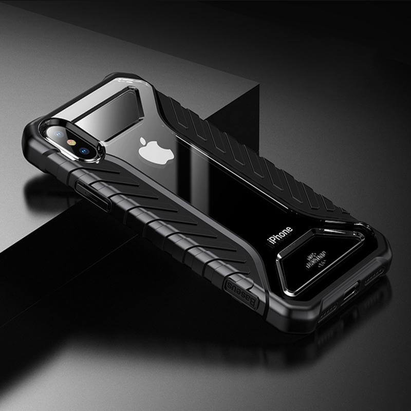 Hybrid Case To Protect The Glass Back And Front Of Iphone