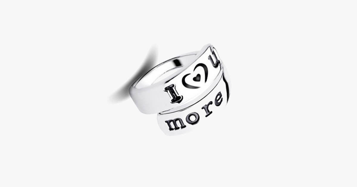 I Love You More Hand Stamped Ring Perfect Gift For Your Beloved With A Message Engraved
