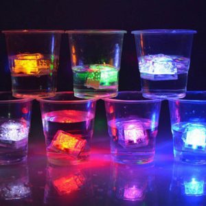 Ice Cubes 12 Pcs Light Up Led Glowing Colorful Ice Cubes