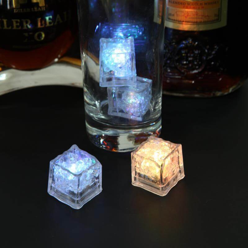 Ice Cubes 12 Pcs Light Up Led Glowing Colorful Ice Cubes