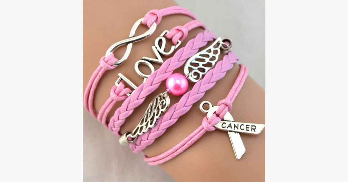 Infinite Love Breast Cancer Bracelet
