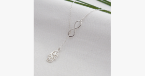 Infinite Luck Pendant Necklace In Silver Color Gives A Fashionable And Unique Look