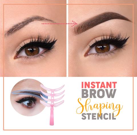 Instant Brow Shaping Stencil, 4 styles, (4pc set), Fill in Eyebrow Templates