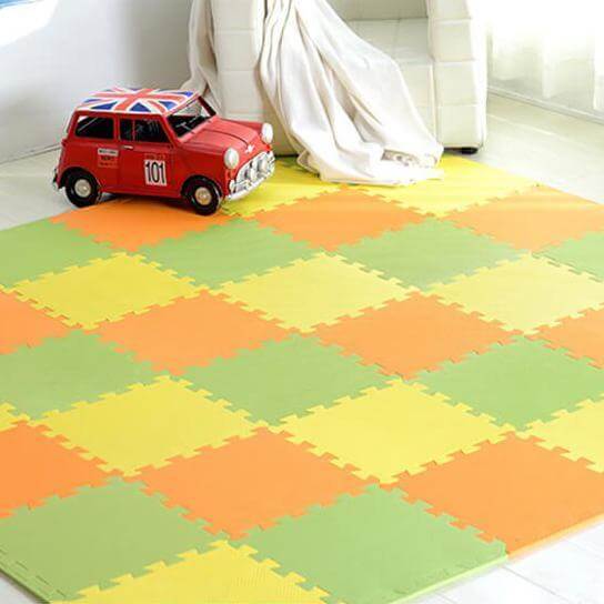Interlocking Foam Mats 9Pcs Floor Tiles Exercise Carpet Rug