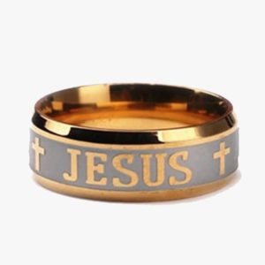 Jesus Cross Ring With 18K Silver Gold Plating Reinstate Your Faith In The Almighty