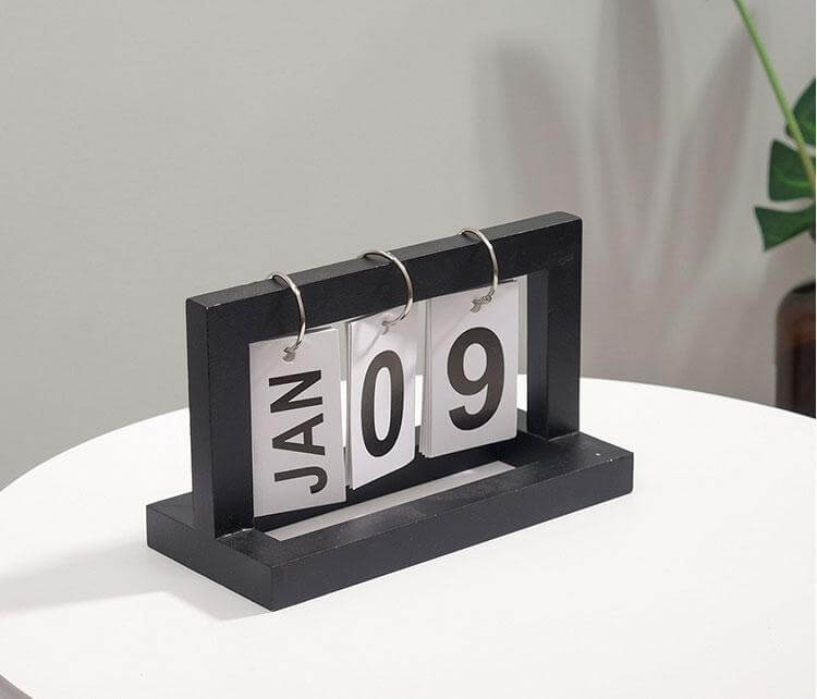 Keep Time Luck On Your Side With Perpetual Wood Calendar