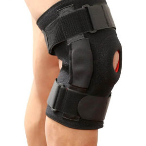 Knee Brace With Metal Plate Support Safety Guard Protector