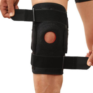 Knee Brace With Metal Plate Support Safety Guard Protector