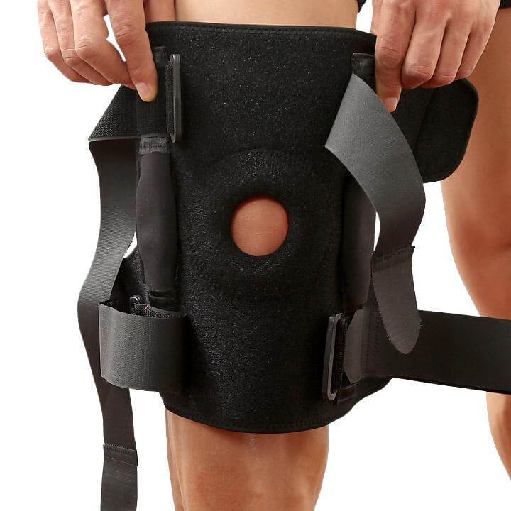 Knee Brace With Metal Plate Support Safety Guard Protector