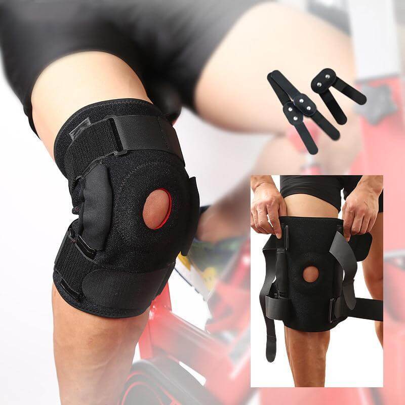 Knee Brace With Metal Plate Support Safety Guard Protector