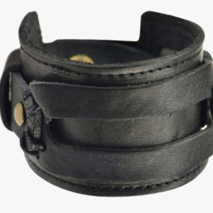 Leather Wide Cuff Bracelet