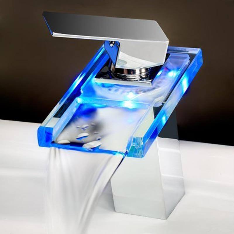 Led Bathroom Faucet Led Faucet Waterfall Faucet Light Modern