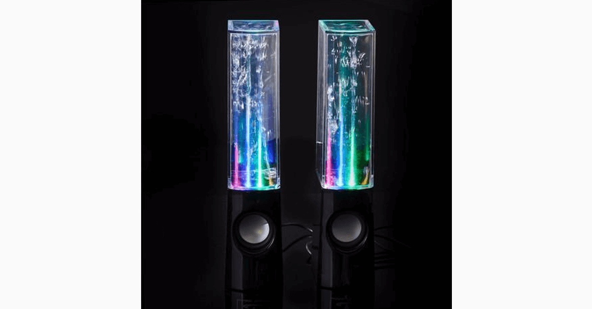 Led Colorful Dancing Water Fountain Speakers Portable
