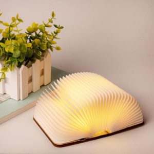 Led Magnetic Wooden Book Lamp