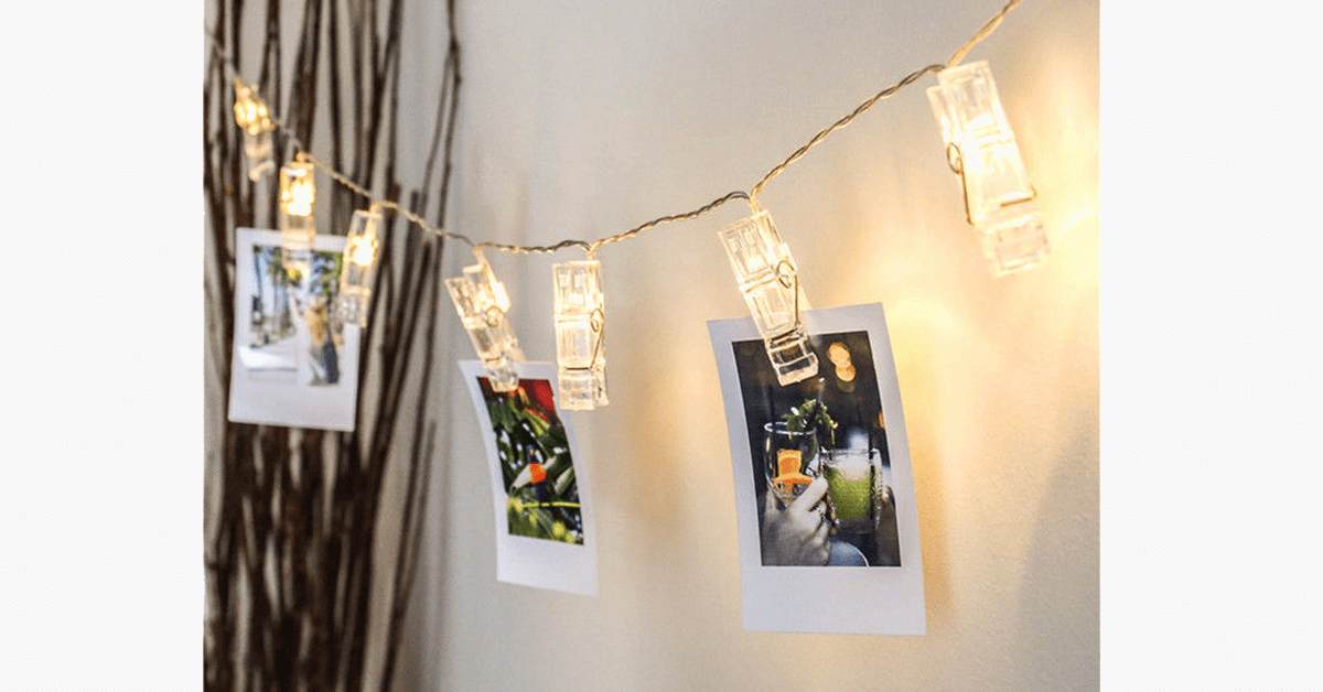 Led Photo String Light Light Up Your Room With Happy Memories
