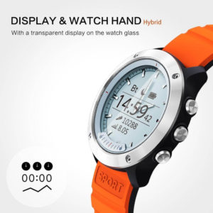 Lemfo Transparent Screen Smart Watch Men Ip68 5Atm Waterproof Noctilucent Outdoor Sport Smartwatch For Android 10 Days Standby