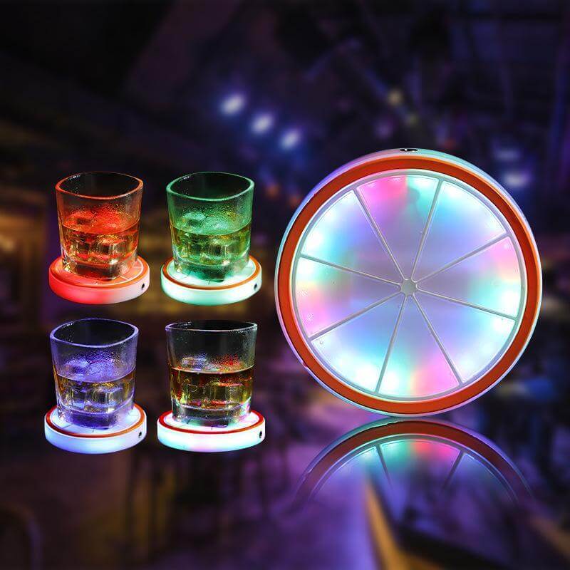 Light Your Glass Light Your Life Led Cup Coaster