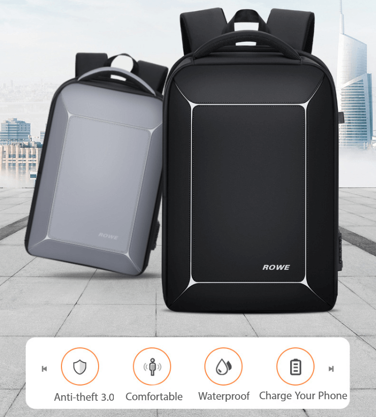 Lightweight Anti Theft Backpack With Usb Charging Password Lock