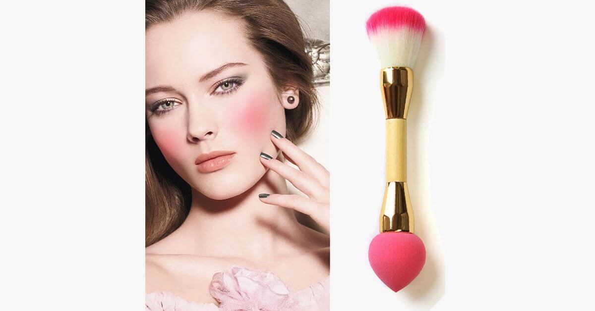 Lollipop Sponge 2 In 1 Brush Makes Makeup Application Easier