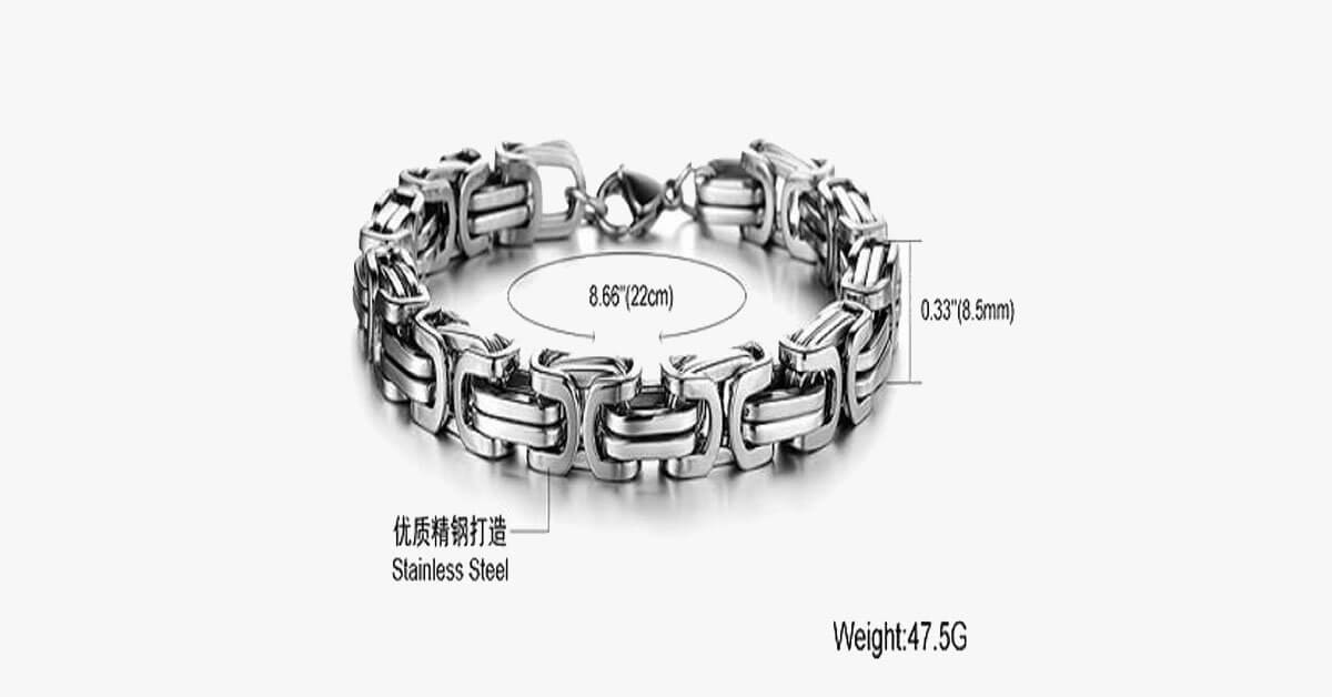 Luxury Personalized Man Bracelet New Cool Gold Silver Stainless Steel