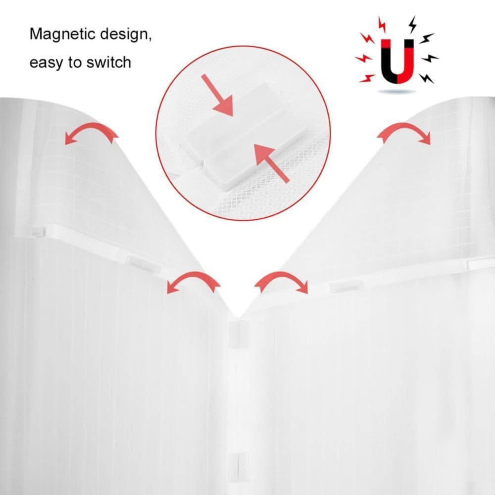 Magnetic Mesh Screen Door Curtain