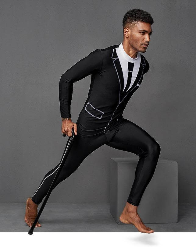 Men Full Body Long Sleeve Long Pants Diving Suit For Surfing Swimming Boarding Hiking