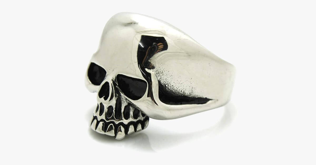 Mens Skull Ring Fashionable Multicolor Ring For Men