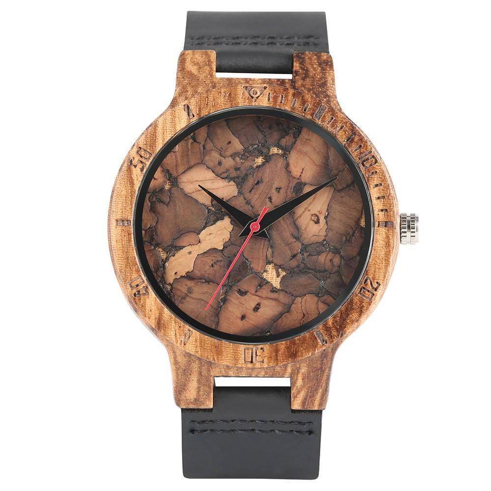 Mens Wooden Watch Original Wood Quartz Wristwatches