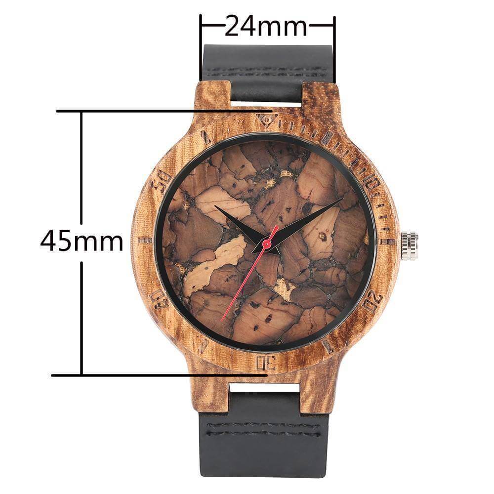 Mens Wooden Watch Original Wood Quartz Wristwatches